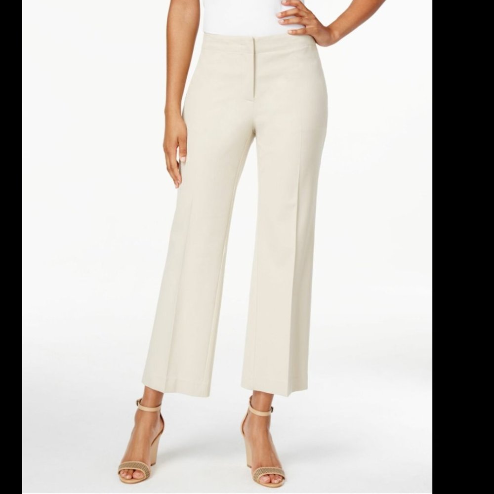 NWT Charter Club Beige Crop Pants 4